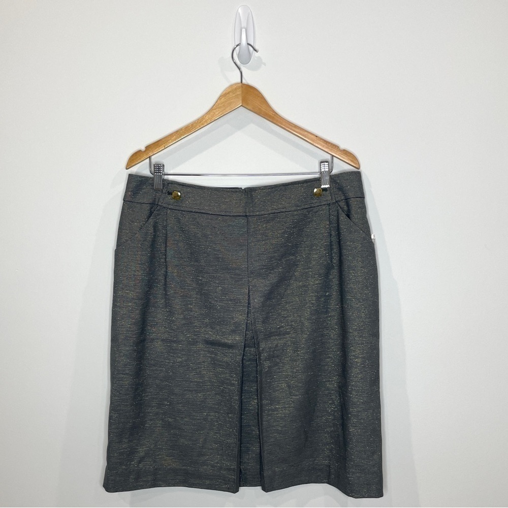 Apostrophe Stretch Gray Sparkle Skirt